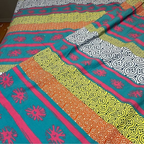 IKEA Lappljung multicolored tribal stripe twin duvet cover - Picture 6 of 7